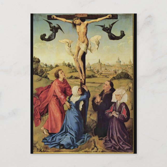 van der Weyden Jesus on the Cross Postcard (Front)