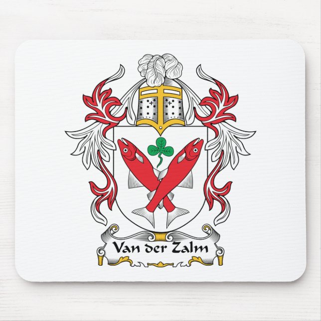 Van der Zalm Family Crest Mouse Pad (Front)