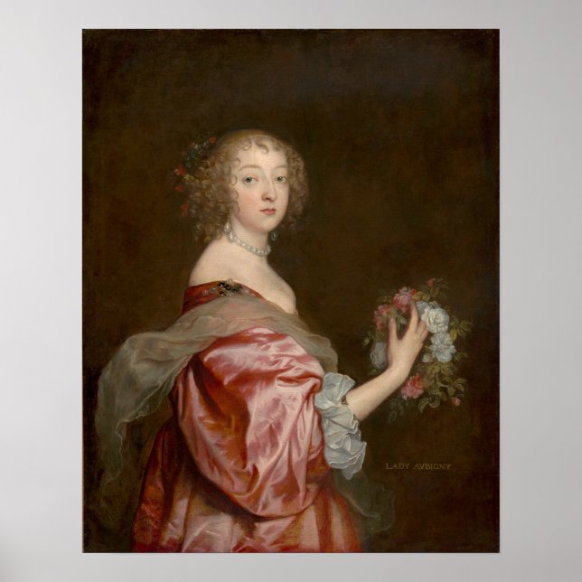 Van Dyck - Catherine Howard Lady D'Aubigny Poster (Front)
