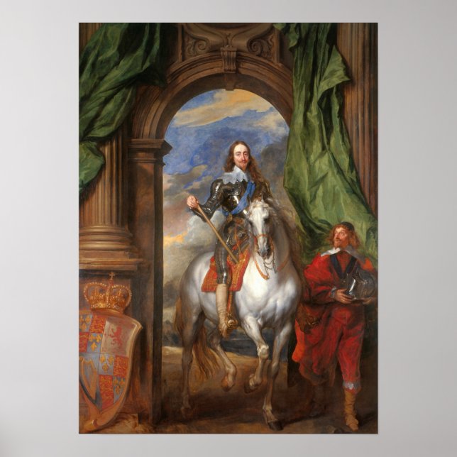 Van Dyck - Charles I With M. De St Antoine Poster (Front)