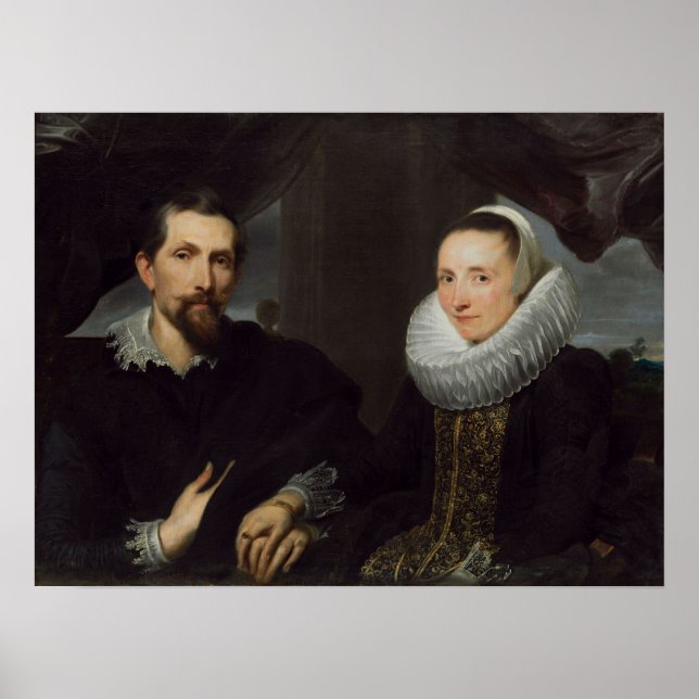 Van Dyck - Double Portrait Of The Painter Frans S… Poster (Front)