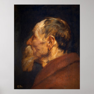 Van Dyck - Head Of An Old Man Poster
