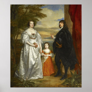 Van Dyck - James Seventh With Lady And Child Poster