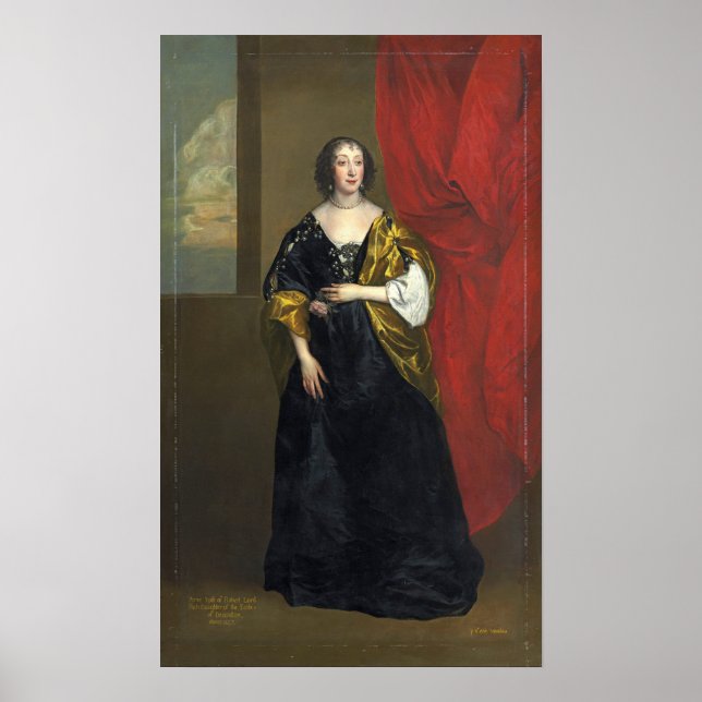 Van Dyck - Lady Anne Cavendish Poster (Front)