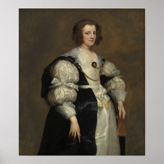 Van Dyck - Lady With A Fan Poster (Front)