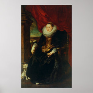 Van Dyck - Portrait Of A Woman Probably Of The Vi… Poster