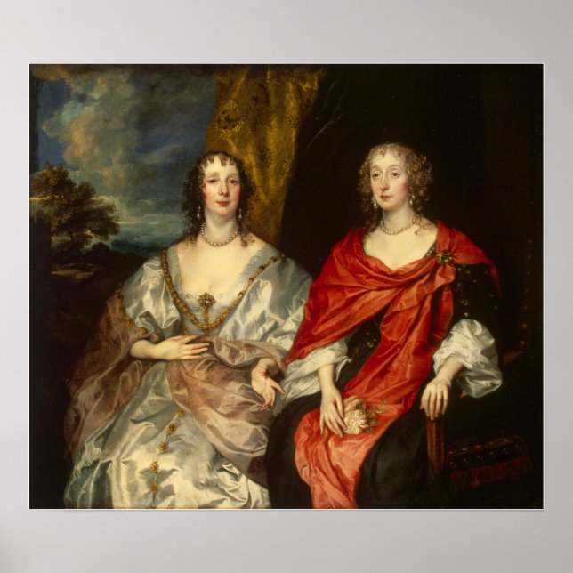 Van Dyck - Portrait Of Two Ladies Poster (Front)