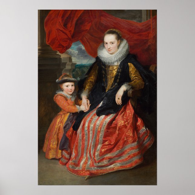 Van Dyck - Susanna Fourment And Her Daughter Poster (Front)