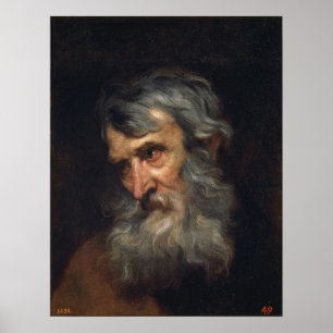 Van Dyck - The Head Of An Old Man Poster