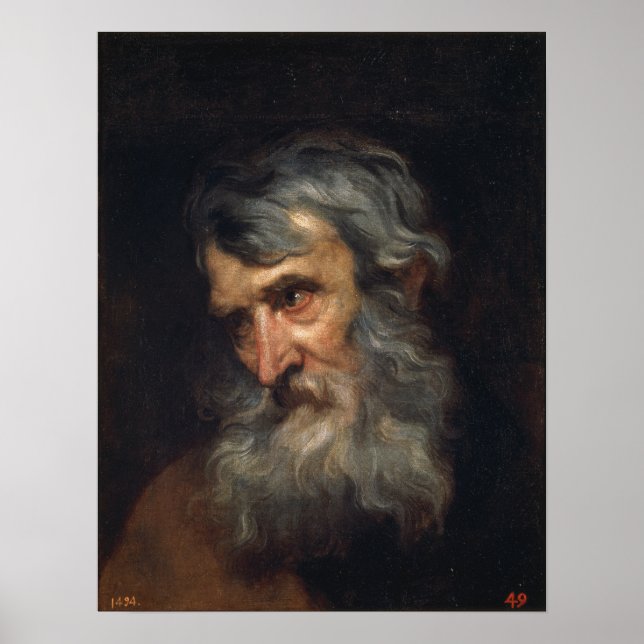 Van Dyck - The Head Of An Old Man Poster (Front)