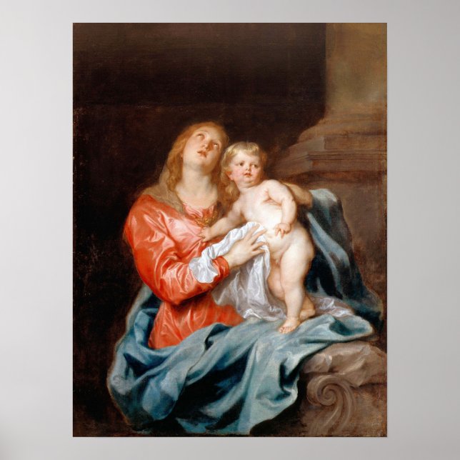 Van Dyck - The Madonna And Child Poster (Front)