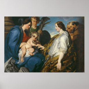 Van Dyck - The Mystic Betrothal Of Saint Catherina Poster