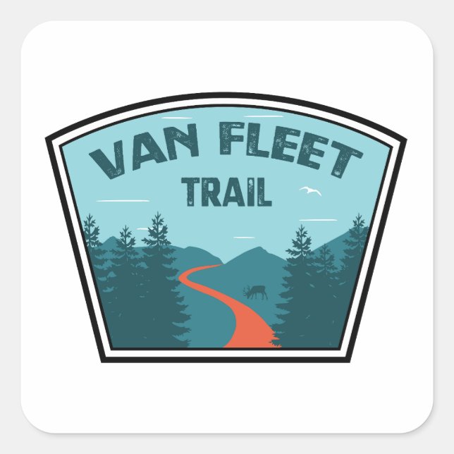 Van Fleet Trail Florida Square Sticker (Front)