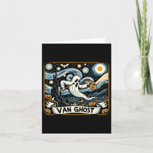 Van Ghost Art Teacher Halloween 1 Card