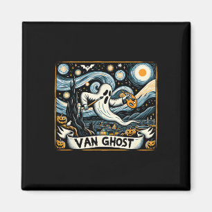 Van Ghost Art Teacher Halloween 1 Magnet