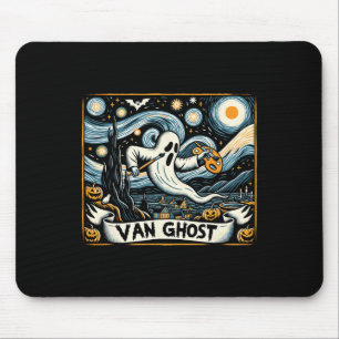 Van Ghost Art Teacher Halloween 1 Mouse Pad