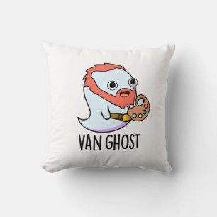 Van Ghost Funny Artist Ghost Pun Cushion