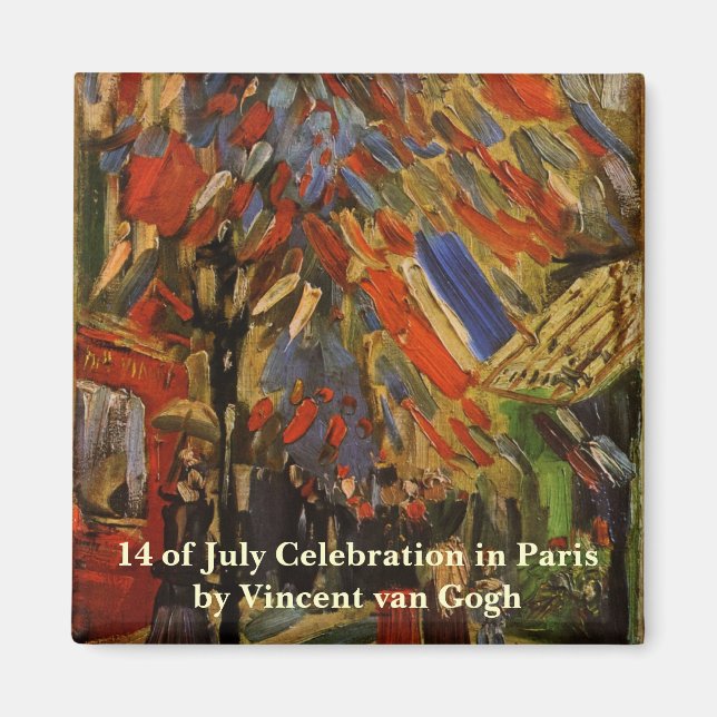 Van Gogh; 14th of July Celebration in Paris Magnet (Front)