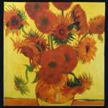 Van Gogh 15 Sunflowers Napkin<br><div class="desc">Van Gogh 15 Sunflowers</div>