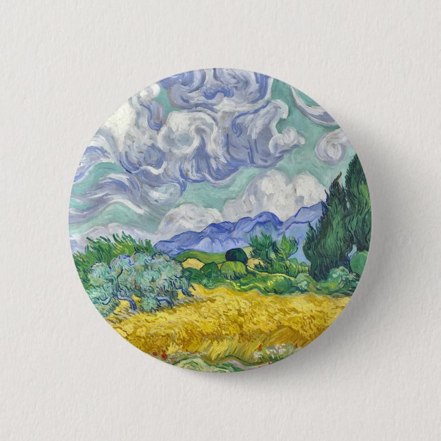 Van gogh 6 cm round badge (Front)
