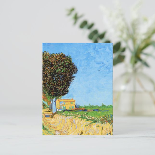 Van Gogh - A Lane Near Arles, Postcard (Standing Front)