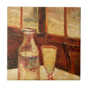 Van Gogh Absinthe Vintage Impressionism Still Life Tile
