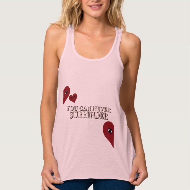 Van Gogh Abstract Red Heart Face Singlet (Front)