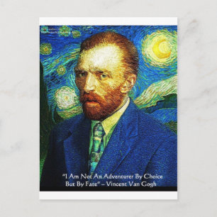 Van Gogh "Adventurer By Fate" Gifts Tees Mugs Etc Postcard
