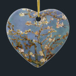 Van Gogh Almond Blossom Ceramic Tree Decoration<br><div class="desc">Vincent Van Gogh Nature Painting Series - Almond Blossom in Blue Tones</div>
