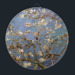 Van Gogh Almond Blossom Dartboard<br><div class="desc">Vincent Van Gogh Nature Painting Series - Almond Blossom in Blue Tones</div>