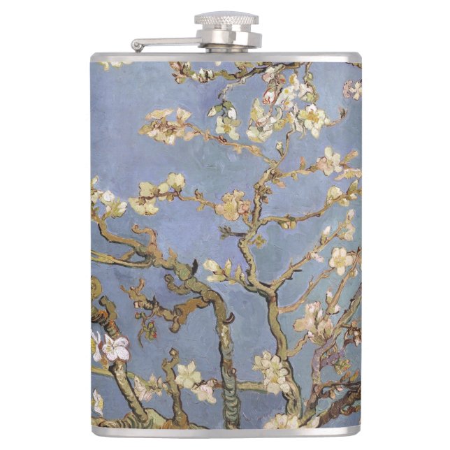 Van Gogh Almond Blossom Hip Flask (Front)
