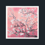 Van Gogh Almond Blossom peach pink Napkin<br><div class="desc">Celebrate your special occasions with the enchanting beauty of Vincent Van Gogh's Almond Blossoms. Our Peachy Pink / Pinkish Peach Almond Blossoms Gifts are the perfect tokens of appreciation for your wedding party, baby shower, or spring party guests. Each gift showcases the iconic artwork against a backdrop of soft, delicate...</div>