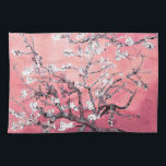 Van Gogh Almond Blossom peach pink Tea Towel<br><div class="desc">Almond Blossoms by Vincent Van Gogh
colour alteration copyright 2sweet4wordsDesigns/ PureVintage Love

Get the beauty of Van Gogh's beloved Almond Blossom in the colours that match your home. 

vincent van gogh,  van gogh,  almond blossoms,  flowers,  floral,  pretty,  beautiful, </div>