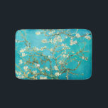 VAN GOGH Almond Blossoms Bath Mat<br><div class="desc">"van gogh",  vincent,  "almond blossoms",  flowers,  "famous painting",  vintage,  "fine art",  floral,  blue</div>