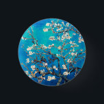 Van Gogh Almond Blossoms bright turquoise 3 Cm Round Badge<br><div class="desc">Turquoise Almond Blossoms Gifts for Wedding Party, Baby Shower, or Spring Party: Celebrate your special occasions with the enchanting beauty of Vincent Van Gogh's Almond Blossoms. Our Turquoise Almond Blossoms Gifts are the perfect tokens of appreciation for your wedding party, baby shower, or spring party guests. Each gift showcases the...</div>