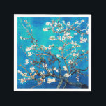 Van Gogh Almond Blossoms bright turquoise Napkin<br><div class="desc">Turquoise Almond Blossoms Gifts for Wedding Party, Baby Shower, or Spring Party: Celebrate your special occasions with the enchanting beauty of Vincent Van Gogh's Almond Blossoms. Our Turquoise Almond Blossoms Gifts are the perfect tokens of appreciation for your wedding party, baby shower, or spring party guests. Each gift showcases the...</div>