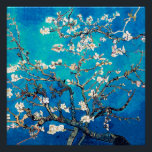 Van Gogh Almond Blossoms bright turquoise Poster<br><div class="desc">Almond Blossoms by Vincent Van Gogh
colour alteration copyright 2sweet4wordsDesigns/ PureVintage Love

Get the beauty of Van Gogh's beloved Almond Blossom in the colours that match your home. 

vincent van gogh,  van gogh,  almond blossoms,  flowers,  floral,  pretty,  beautiful, </div>