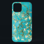 VAN GOGH - Almond Blossoms iPhone 12 Case<br><div class="desc">"van gogh vincent",  "almond blossoms",  flowers,  "famous painting",  vintage,  "fine art",  floral,  blue,  vangogh</div>
