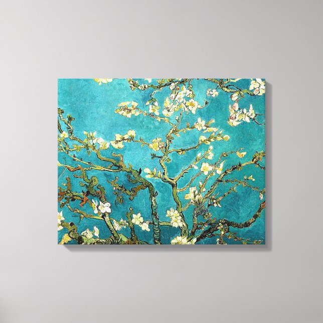 Van Gogh Almond Blossoms Classic Impressionism Canvas Print (Front)