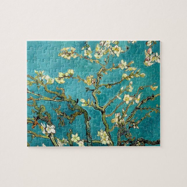 Van Gogh Almond Blossoms Classic Impressionism Jigsaw Puzzle (Horizontal)
