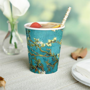 Van Gogh Almond Blossoms Classic Impressionism Paper Cups
