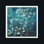 Van Gogh Almond Blossoms : Dark Teal Napkin<br><div class="desc">“Fine Art for Every Fold” Transform your table setting with paper napkins featuring Van Gogh’s Almond Blossoms in dark teal. Elegant yet practical, they add an artistic touch to weddings, showers, or everyday dining. almond blossoms paper napkins, Van Gogh disposable napkins, art-inspired floral tableware, dark teal party décor, elegant fine...</div>
