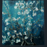 Van Gogh Almond Blossoms : Dark Teal Shower Curtain<br><div class="desc">"Make your bathroom a masterpiece" Transform your bathroom into an artful oasis with this shower curtain showcasing Van Gogh’s Almond Blossoms on a dark teal backdrop. The striking floral design creates a bold statement piece that instantly elevates your space with timeless elegance. Made to last, it pairs practical function with...</div>