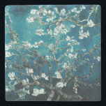 Van Gogh Almond Blossoms : Dark Teal Stone Coaster<br><div class="desc">“Art That Stands the Test of Time” Elevate casual entertaining with stone coasters printed with Van Gogh’s Almond Blossoms in rich teal. Durable, weighty, and beautiful, they protect while doubling as small-scale art for your home. almond blossoms stone coasters, Van Gogh natural stone décor, floral drink coasters, art-inspired table protection,...</div>