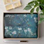 Van Gogh Almond Blossoms Dark Teal Tissue Paper<br><div class="desc">Artist: Vincent Van Gogh
Title: Almond Blossoms dark teal

Add a touch of elegance,  class,  sophistication and charm with Vincent Van Gogh's Almond Blossoms in an updated colour palette.</div>