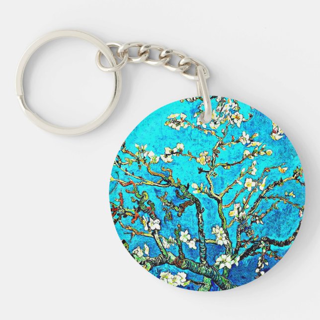 Van Gogh - Almond Blossoms Key Ring (Front)