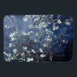 Van Gogh Almond Blossoms Midnight Blue Bath Mat<br><div class="desc">Artist: Vincent Van Gogh
Title: Almond Blossoms
Altered colour by 2sweet4wordsDesigns</div>