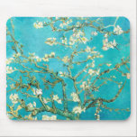 Van Gogh Almond Blossoms Mouse Pad<br><div class="desc">"van gogh",  vincent,  "almond blossoms",  flowers,  famous,  painting,  vintage,  art,  floral,  blue</div>