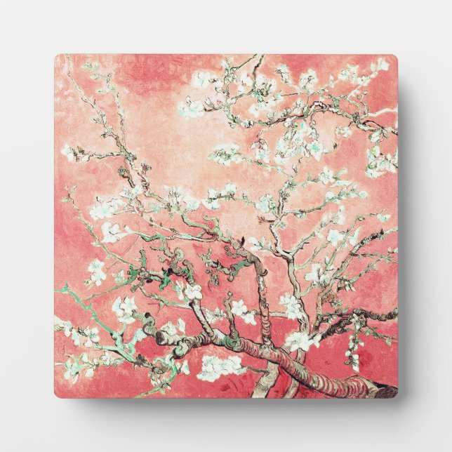 Van Gogh Almond Blossoms peach Plaque (Front)