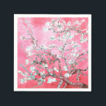Van Gogh Almond Blossoms Pink Blue Napkin<br><div class="desc">Almond Blossoms by Vincent Van Gogh colour alteration copyright 2sweet4wordsDesigns/ PureVintage Love Elevate your wedding reception with the timeless beauty of Vincent Van Gogh's Almond Blossoms on our Soft Pink Background Wedding Party Decor. The classic painting graces an elegant soft pink backdrop, adding a touch of sophistication to your special...</div>
